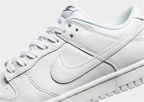 triple white Nike dunk low